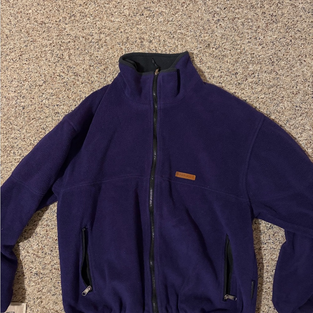 Men's Cozy Purple Fleece Jacket
